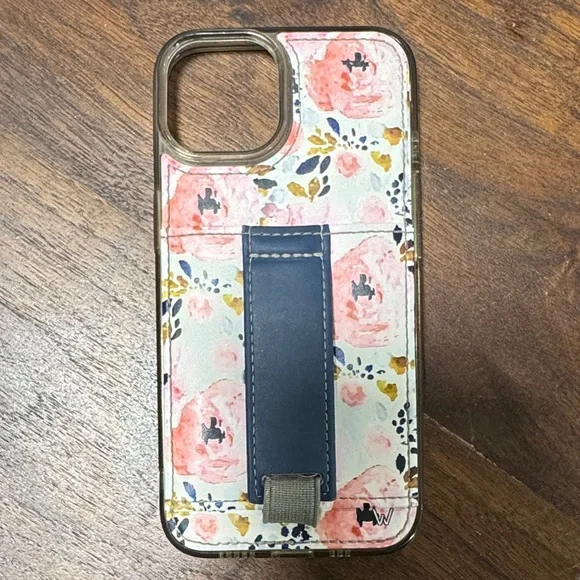 Walli - Floral Pattern Phone Case with Stand - Picture 1 of 2